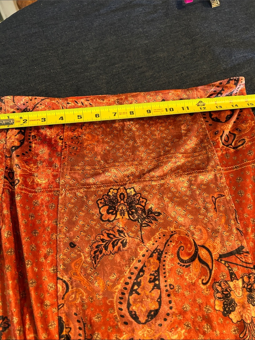Free People Maxi velvet skirt size L - Picture 4 of 5